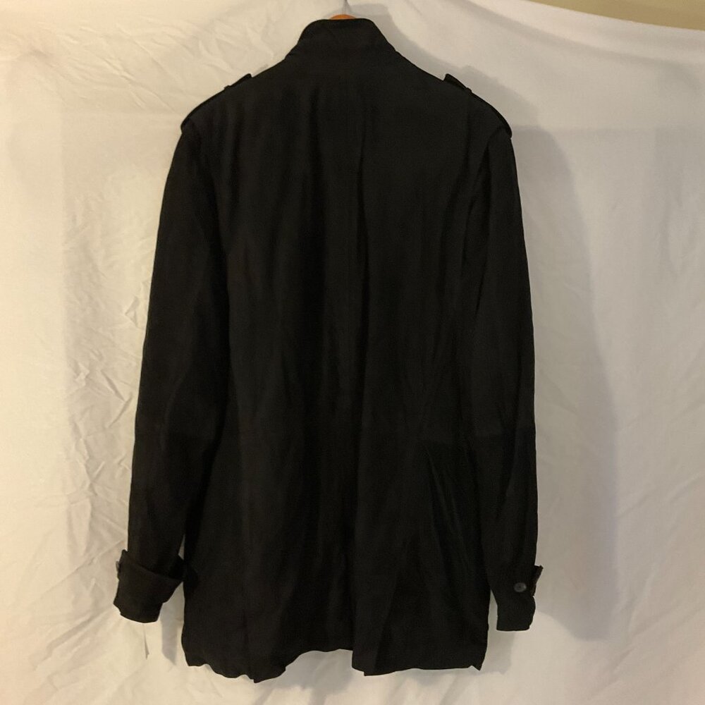 Brooks Brothers Suede Leather Black Safari Field Jacket Coat Men’s XXL NWT - Picture 6 of 16